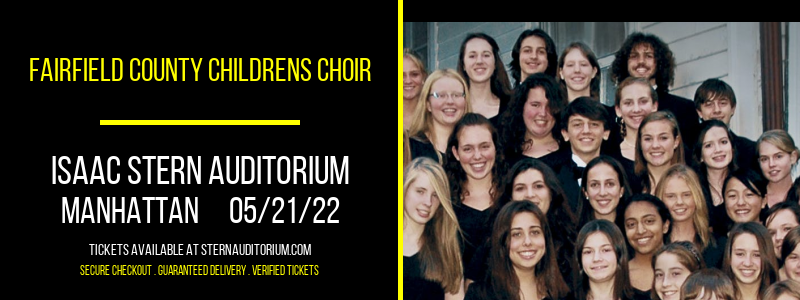 Fairfield County Childrens Choir at Isaac Stern Auditorium