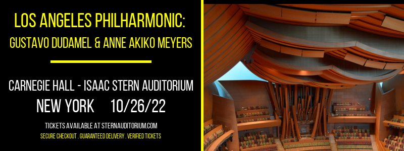 Los Angeles Philharmonic: Gustavo Dudamel & Anne Akiko Meyers at Isaac Stern Auditorium
