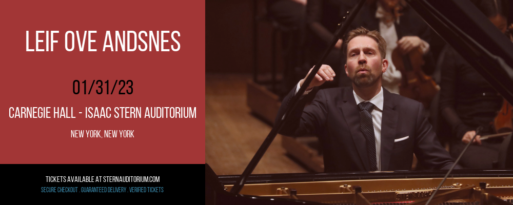 Leif Ove Andsnes at Isaac Stern Auditorium