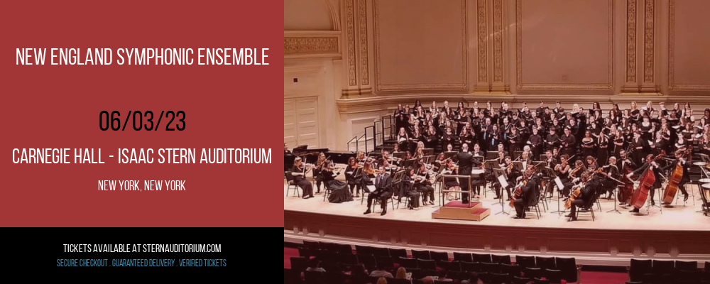 New England Symphonic Ensemble at Isaac Stern Auditorium