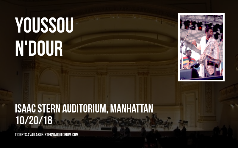 Youssou N'Dour at Isaac Stern Auditorium