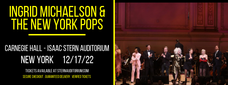 Ingrid Michaelson & The New York Pops at Isaac Stern Auditorium