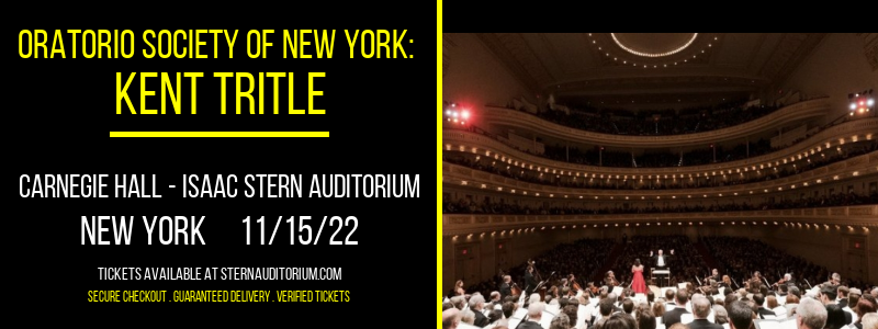 Oratorio Society Of New York: Kent Tritle at Isaac Stern Auditorium