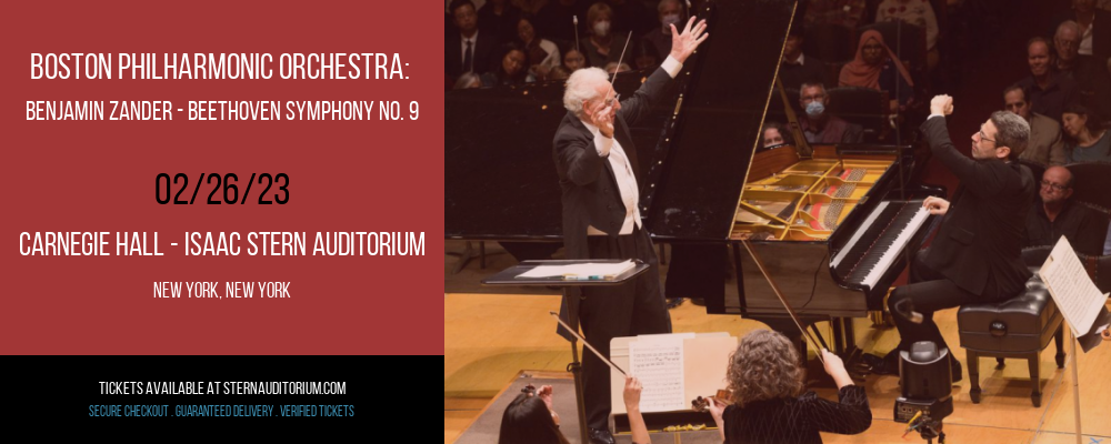 Boston Philharmonic Orchestra: Benjamin Zander - Beethoven Symphony No. 9 at Isaac Stern Auditorium