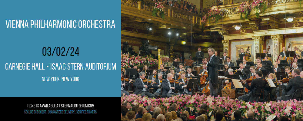 Vienna Philharmonic Orchestra at Carnegie Hall - Isaac Stern Auditorium