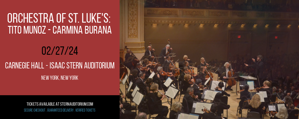 Orchestra of St. Luke's at Carnegie Hall - Isaac Stern Auditorium