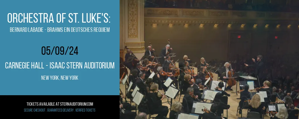 Orchestra Of St. Luke's at Carnegie Hall - Isaac Stern Auditorium